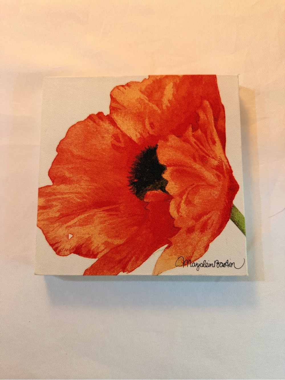 Marjolein Bastin Nature’s Journey French Bouquet Red Poppy Canvas Wall Art
